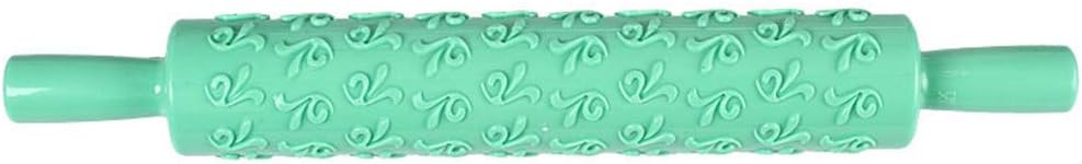 Wenini Embossed Rolling Pins - 14 Pattern Rolling Pin Embossing Baking Pastry Cake Roller Decorating Mold Tool (I)