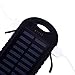 Solar Charger, 5000mAh Waterproof Portable Solar Power Bank Dual USB output Solar Backpack Charger with Portable Camping Light and Compass for iphone android phone charger battery (Black)