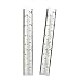 Cedmon 2pcs 5" Capacity Rain Gauge Glass Replacement Tube for Yard Garden Outdoor Home (2Pcs)