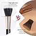 BAYJOY Professional Makeup Brushes Liquid Foundation Brush Easy Blending Makeup Brush Set Flat Top Kabuki Perfect for Liquid Cream Cosmetics Buffing Stippling Concealing Duo Fibre (Pro Series 2)