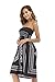 Zyyfly Strapless Dress Beach Dresses for Women Summer Casual Tube top Sun Dress Black