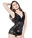 MYSEXY Body Shaper Bodysuit Shapewear for Women Tummy Control Corset Plus Size Seamless (Black, M)