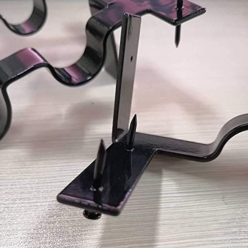 image for WAQIA HOUSE 2 Pcs Double Center Support Curtain Rod Bracket Into Windo