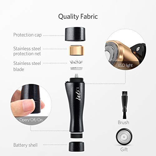 Hair Remover, I.FM Waterproof Painless Hair Removal Miniature Female Facial Hair Remover