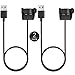 TUSITA [2-Pack] Charger for Garmin Vivosmart HR HR+ Approach X40 - USB Charging Cable 100cm - GPS Activity Tracker Accessories