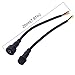 CHINLY 10pairs 3Core 3pin BLACK Pigtail Plastics waterproof IP65 LED Connector Male Female for 3528 5050 LED Strip Light, Applicable 18AWG 0.75mm² 22mm Nut