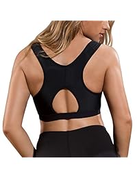 Sujetador con correas ajustables y cierre frontal sin cables