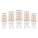 Aourow G9 LED Light Bulbs Dimmable,Energy Saving LED G9 Capsule Lamp Warm White 3000K 4W 400LM,Equivalent to 28W 33W 40W Halogen Bulb,AC 220-240V 360 Degree Beam Angle,No Flicker,Pack of 5 [Energy Class A+]