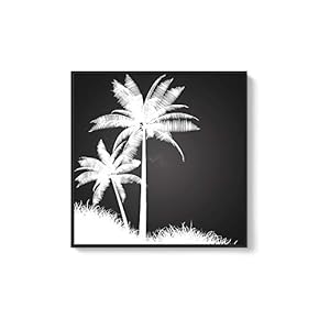 Framed Canvas Wall Art for Living Room, Bedroom Abstract Trees Canvas Prints for Home Decoration Ready to Hang - 16x16 inches