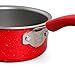 The Pioneer Woman Vintage Speckle 10-Piece Non-Stick Pre-Seasoned Cookware Set, Red Dishwasher Safe
