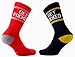 Samson Hosiery ® Novelty Get F*cked Dope Socks Red Cotton Unisex