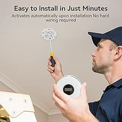 Smoke Detector Carbon Monoxide Detector Combo, Dual