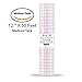 Vinyl Transfer Paper Tape Roll 12" x 50 FT Clear w/Red Alignment Grid | Application Tape Perfect for Cricut Cameo Silhouette Self Adhesive Oracal for Signs Crafts Stickers Decals | Medium Tack primary