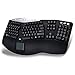 Adesso PCK-308UB - Tru-Form Pro Ergonomic Contour TouchPad USB Keyboard Black with Hotkeys
