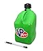 VP 5 Gallon Square Green Racing Utility Jug with Deluxe Filler Hose