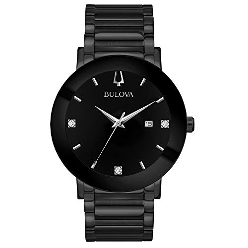 Bulova Men's Modern Black Ion-plated Stainless Steel