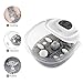 Foot Spa/Bath Massager with Heat Bubbles Vibration 3 in 1 Function, 4 Masssaging Rollers Pedicure Tired Feet Stress Relief Help Sleep Home Use