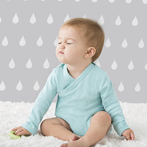 Babysoy Organic Long Sleeve Modern Solid Kimono Bodysuit/Onesie