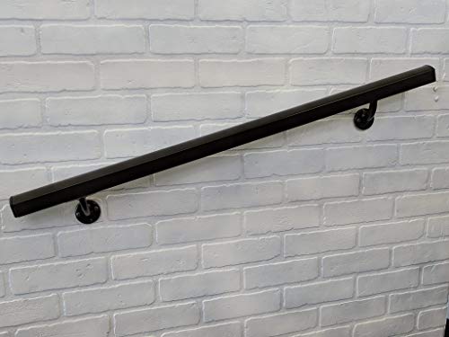 Aluminum Handrail Direct AHR 10' Handrail Section with mounts - Oiled Bronze - Thumbnail 2