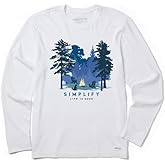 Life is Good Men's Simplify Campfire Long Sleeve Crusher Tee