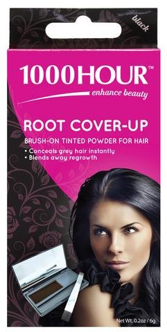 1000 Hour Root Cover-Up Brush-On Tinted Powder Water Resistant 4 Colors!