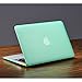 LENTION Hard Case for MacBook Air (11-inch, Late 2010 to Early 2015) - Model A1370 / A1465, with Keyboard Cover and Port Plugs, Matte Finish Case with Rubber Feet (Frost Green)