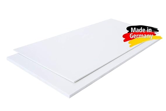 ABS Platte Kunststoff Platten WEIß 1000x490mm in Stärken 110mm TOP