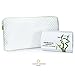 Cosy House Collection - Premium Shredded Memory Foam Pillow for Sleeping - Queen Size - Ultra Soft Luxury Hotel Quality - Hypoallergenic Bamboo Cover - CertiPur - Easy Care - Made in USA