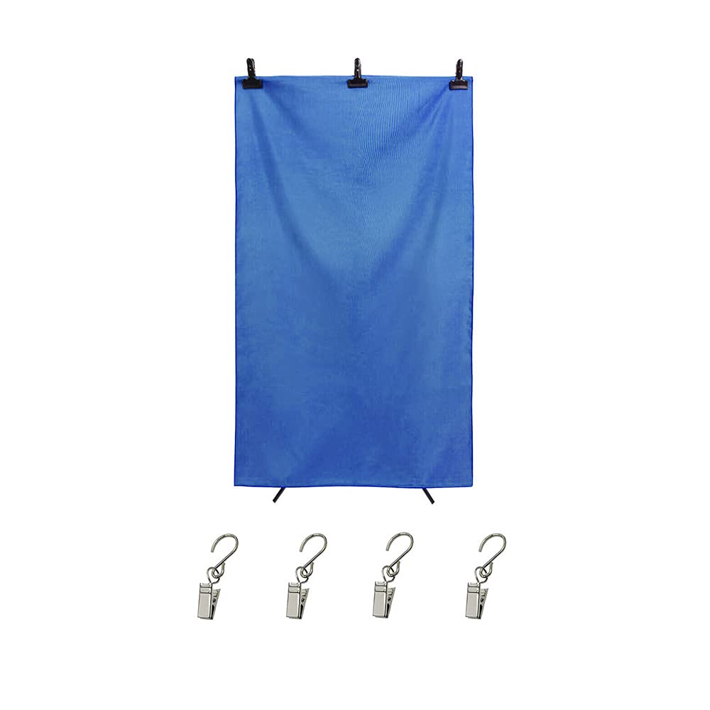 Tiardey 5 x 3.3 ft Photography Backdrop Background, Keying Muslin Background Screen for Photo Video Studio, Backdrop Clip,Post scene retouching-Blue