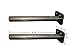Floating Shelf Bracket Pair - 2 Inch Hidden Shelf Brackets, 150 LB Weight Capacity, Supports Wall Mounted Floating Shelves of Any Length, 3/4 Inch Industrial Solid Steel Support Rods Walnut Wood Works