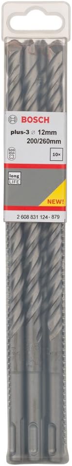 Bosch SDS Plus-3 Hammer Drill Bit 12 mm x 200 x 260 mm Concrete view 2