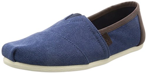 toms navy washed canvas women's classics