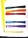 Izzi Arts Rainbow Rhythm Ribbon Set | Dance Ribbons | Wedding Ribbons | Ribbon Sticks | Gymnastics Ribbons