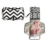 Portable Diaper Changing Pad by BabifulLove - Foldable Travel Changing Station Kit with Diaper & Wipes Pockets - Padded Head Cushion Waterproof & Wipeable