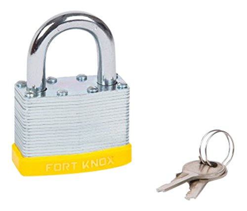 Fort Knox Blue Spot 77016 50 mm Laminated Padlock, Silver