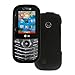 MPERO Collection Full Coverage Hard Rubberized Black Case for LG Cosmos 3