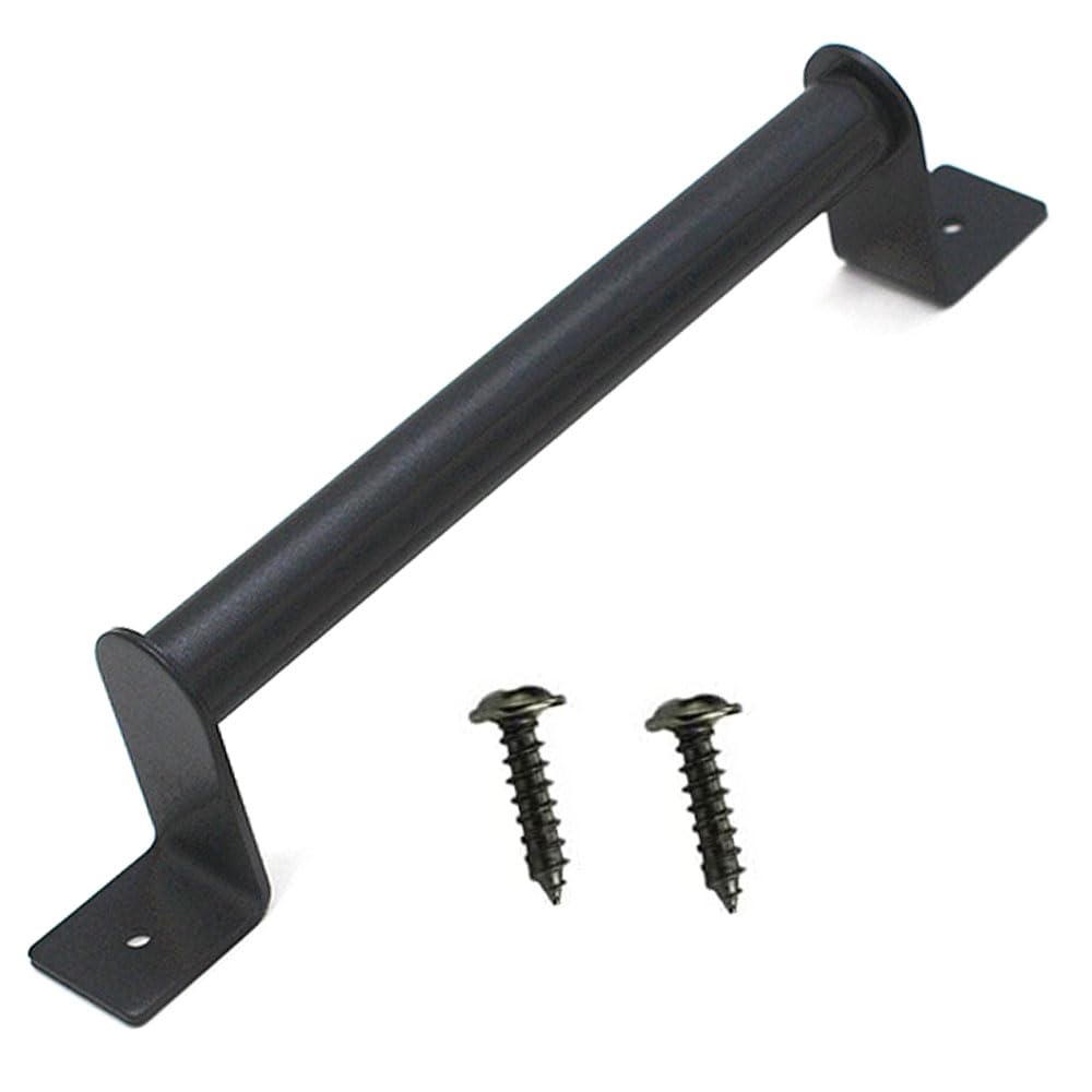 DUMYFENG Barn Door Hardware Handles with 2 Screws Sliding Handle Black Metal Handles for Kitchen Furniture Cabinet Closet Shed