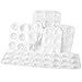 Artlicious - Rectangular Paint Tray Palettes Cups - Best for Acrylic, Oil, Watercolor Paints & Paint Brushes (12 Pack)