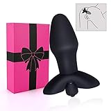 Male Vibrating Prostate Massager 10 Vibration Modes for Anal Pleasure, Waterproof Silicone Prostate Stimulator Rechargeable Anal Butt Plug Vibrator Sex Toy for Men, Women & Couples