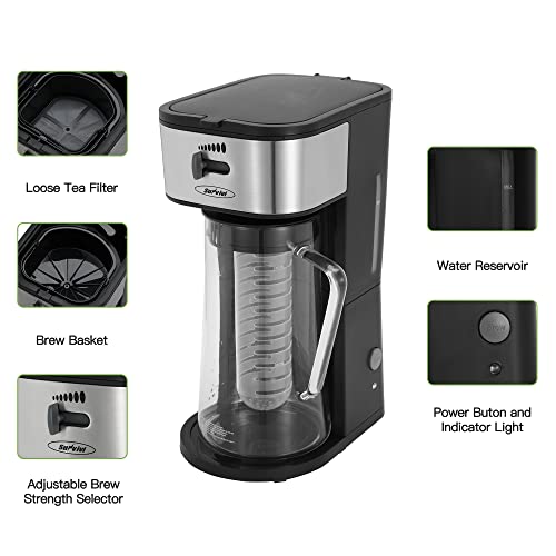 Tea Brewer 12 Cup Retro Coffee Maker, Aqua Nostalgia Products