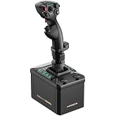 MOZA AB6 Flight Simulator Game Controller bundle Joystick and 6Nm FF Base | force feedback Base, MHG flightstick, 29 programmable signals