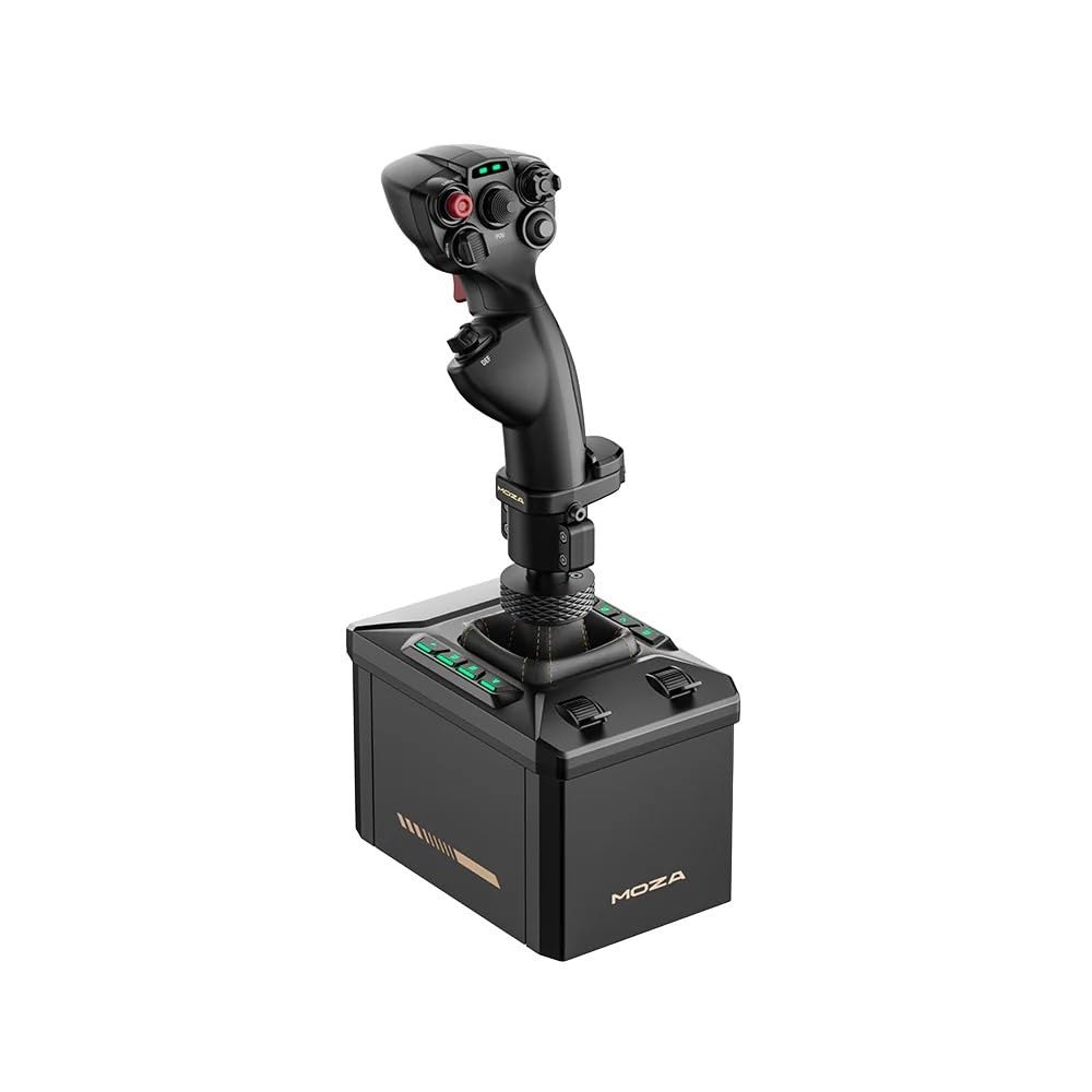 MOZA AB6 Flight Simulator bundle Flight Control System Flight Stick and Force Feedback flight base for PC