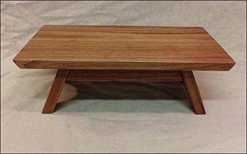 EarthBench Pedestal Stand ~ BUTTERNUT (Shrine Table Pedestal: 15"×9" wide)