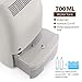 Tdbest Dehumidifier Electric Home Mini Dehumidifiers for Bedroom, Bathroom, Kitchen, Caravan 700ml (24fl.oz) Capacity up to (215 sq ft), Gray