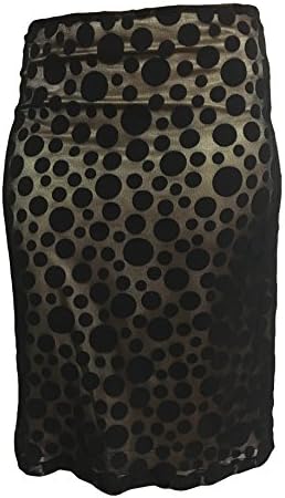 Sharon Max Polka Dot Pencil Skirt (Medium)