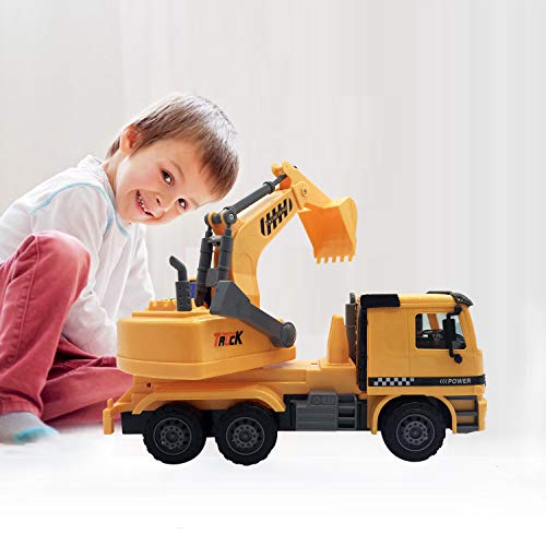 iLifeTech Excavator/Dump Truck Toy, Best Boys Girls Toddler Gift
