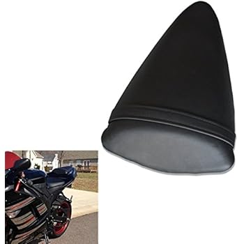 Rear Passenger Pillion Seat Cushion For Kawasaki Ninja ZX6R 2007-2008 (Black)