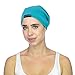 Grace Eleyae GE Women's Satin Lined Sleep Cap Slap Silky Beanie Soft Smooth & Stylish Hair Care Hat (Fall Teal)