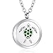 AZORA Turtle Essential Oil Deffuser Necklace Stainless Steel Aromatherapy Locket Pendant Jewelry for Women Girls Boys Kids