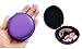 Earphone Hard Case/Bag, PU Leather Travel Sweat proof Carrying Cases Portable Protection EVA Hard Earpieces(Purple)
